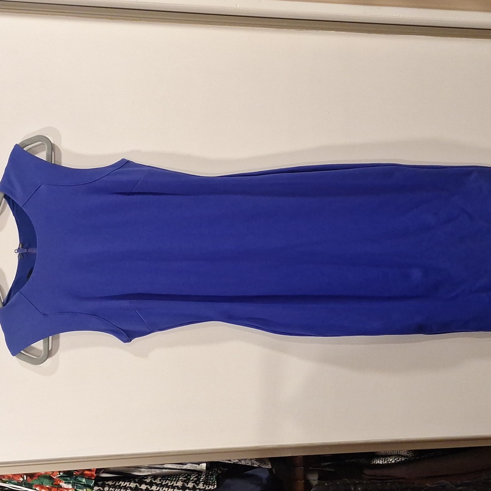 Royal blue body con dress
